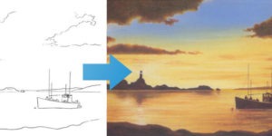 Learn How To Draw a Sunset - Free Online Course