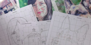 How To Free Hand Draw with Square Drawing Grids Free Online Course